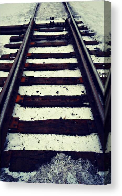 Im On My Way Canvas Print featuring the photograph Im On My Way by Cyryn Fyrcyd