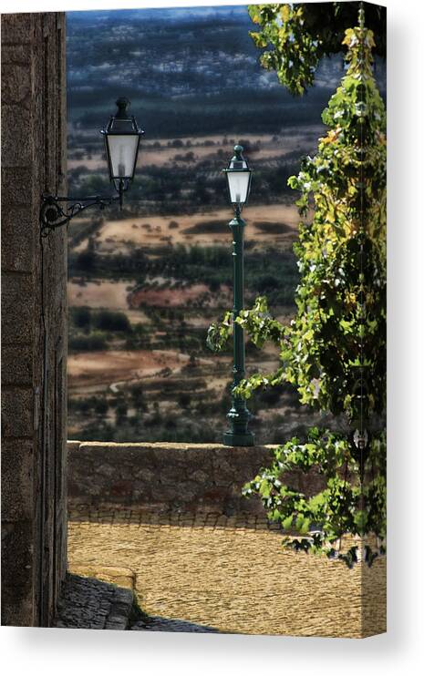 Lampposts Canvas Print featuring the photograph In Monsanto by Aleksander Rotner