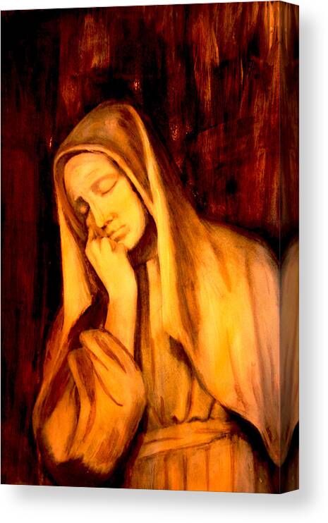 Mother Canvas Print featuring the painting In Prayer by Giorgio Tuscani