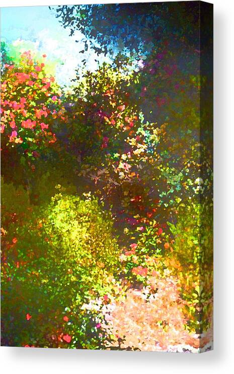 Floral Canvas Print featuring the photograph In the Garden by Pamela Cooper