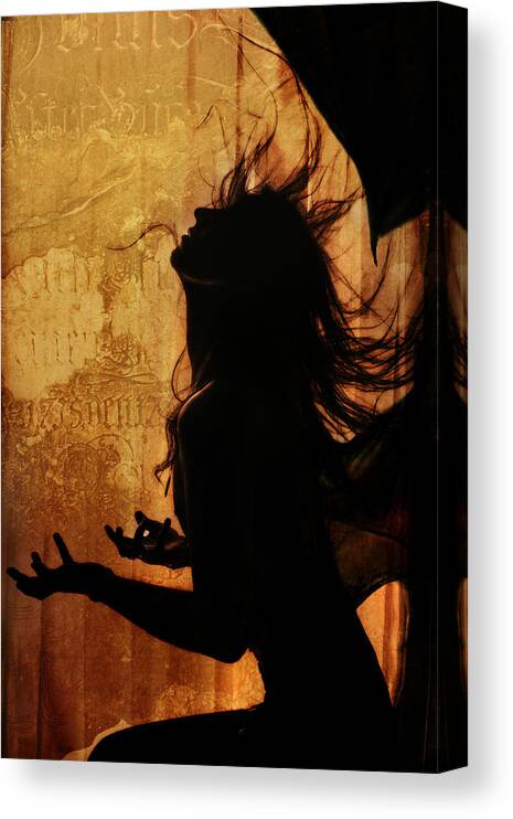 Demon Canvas Print featuring the digital art Incubus #1 by Cambion Art