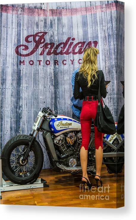 Indian Motorcycles Canvas Print featuring the photograph Indian Chief Motorcycles by Rene Triay FineArt Photos