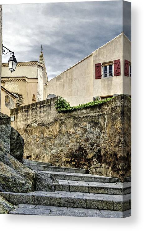 Ancient Canvas Print featuring the photograph Inside the Citadel by Maria Coulson
