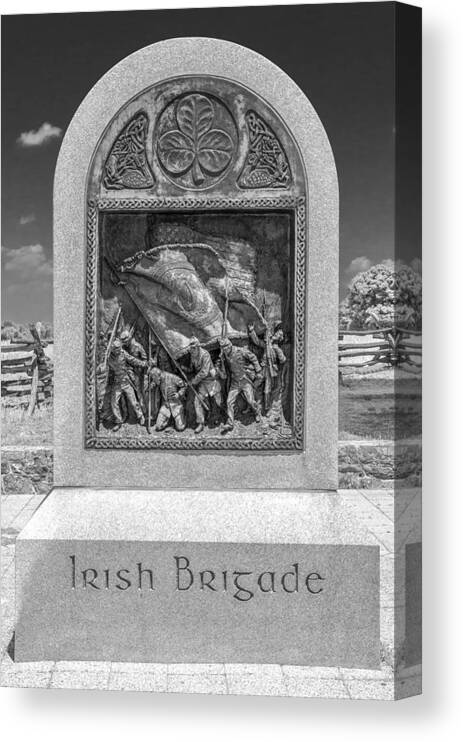 American Civil War Canvas Print featuring the photograph Irish Brigade 7D02855b by Guy Whiteley