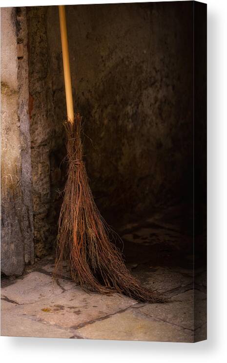 Italian Broom Art Print Canvas Print featuring the photograph Italian Sweep by Bob Coates