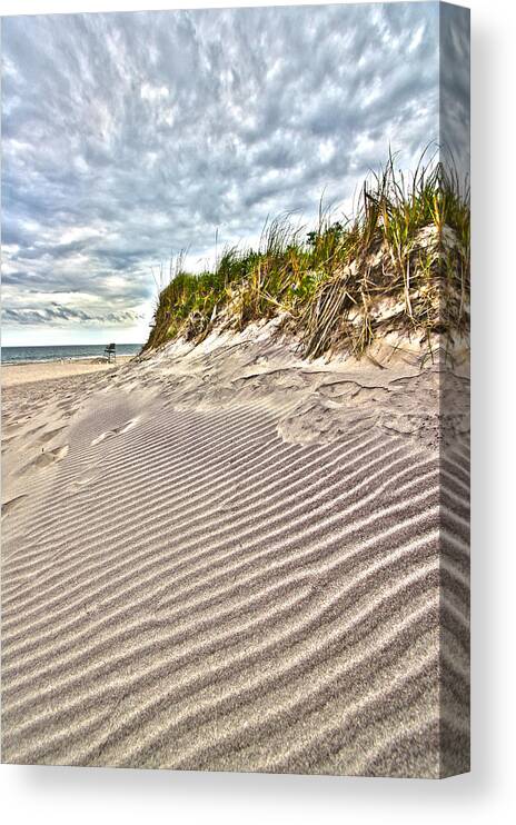 Jetty Canvas Print featuring the photograph Jetty Four Dune Stripes by Robert Seifert