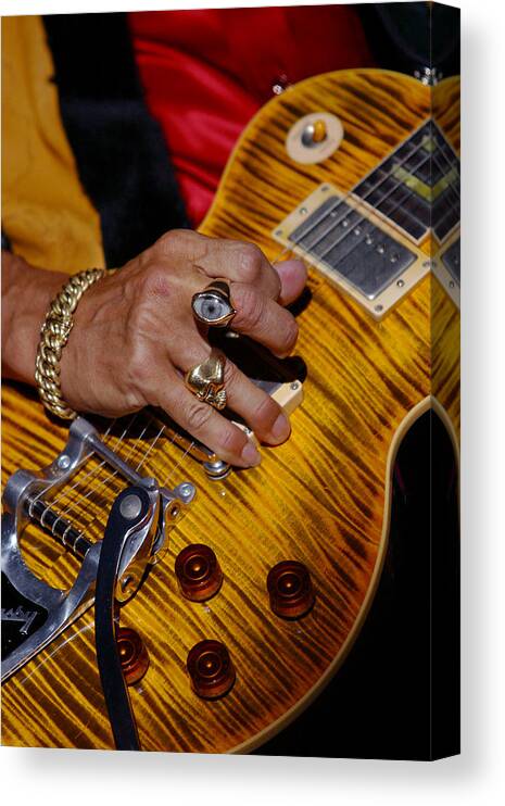 Rock And Roll Art Canvas Print featuring the photograph Joe Perry - Aerosmith by Don Olea