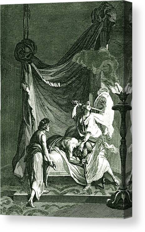 1800s Canvas Print featuring the photograph Judith Beheading Holofernes by Collection Abecasis