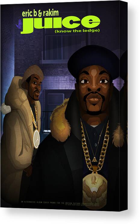Hiphop Canvas Print featuring the digital art Juice by Nelson Dedos Garcia