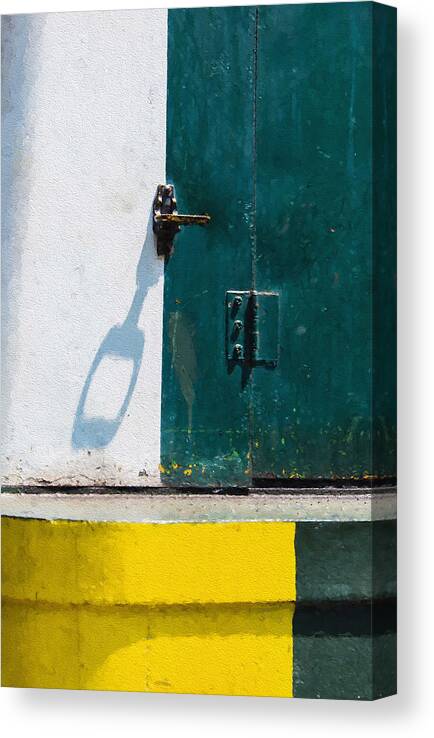 Colors Canvas Print featuring the photograph Juxtaposition Of Color Light And Shadow by Gary Slawsky