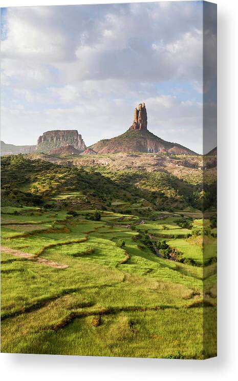 Abyssinia Canvas Print featuring the photograph Landscape In Tigray, Northern Ethiopia by Martin Zwick