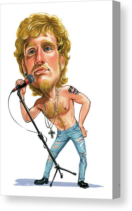 Layne Staley Canvas Print featuring the painting Layne Staley by Art 