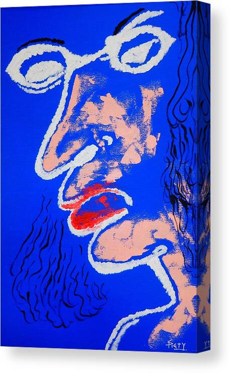 Contemporay Canvas Print featuring the painting Liar by Piety Dsilva