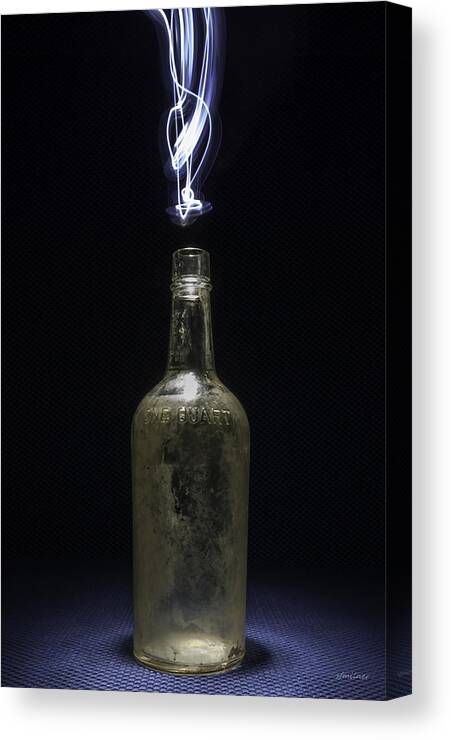 Abstracts Canvas Print featuring the photograph Lighting By The Quart - Light Painting by Steven Milner