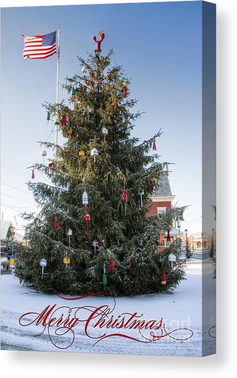 Christmas Canvas Print featuring the photograph Lobster Tree Christmas by Brenda Giasson