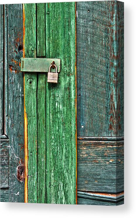 Architecture Canvas Print featuring the photograph Locked by Harry B Brown