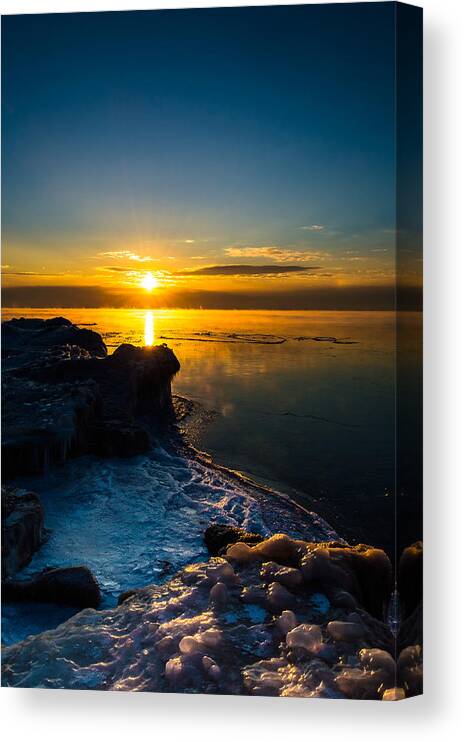 Winter Canvas Print featuring the photograph Long Cold Winter II by James Meyer