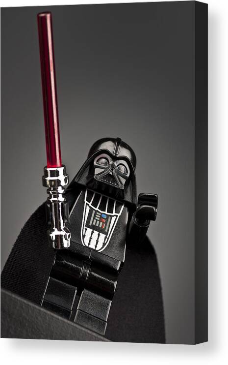 Lego Canvas Print featuring the photograph Lord Vader by Samuel Whitton