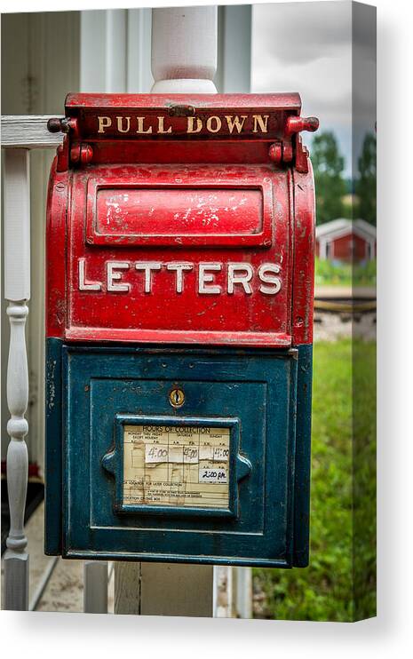 Mail Box Canvas Print featuring the photograph Mail Box by Paul Freidlund