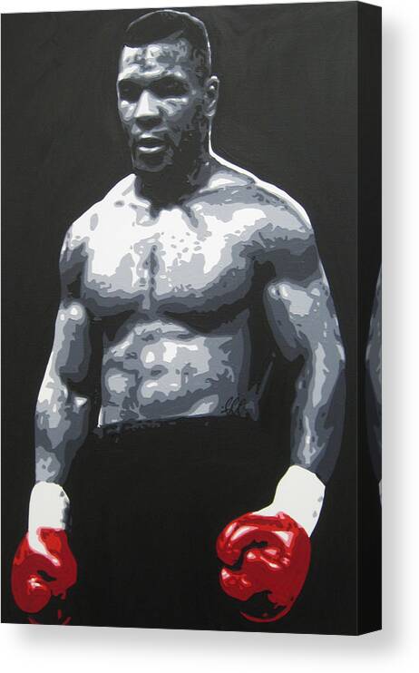 Mike Tyson Canvas Print featuring the painting Mike Tyson 7 by Geo Thomson