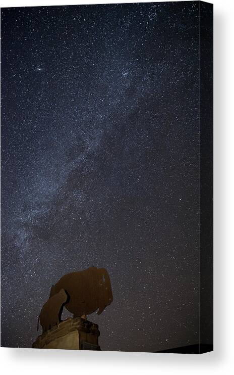 Adventure Canvas Print featuring the photograph Milky Way by Melany Sarafis