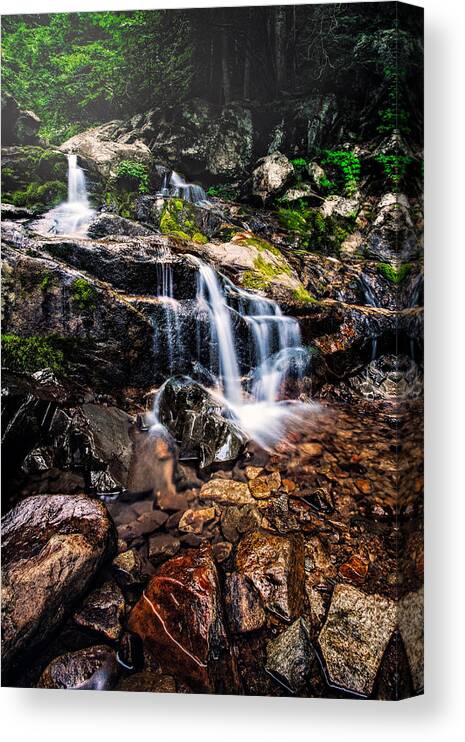 Water Canvas Print featuring the photograph Morning Falls by Joshua Minso