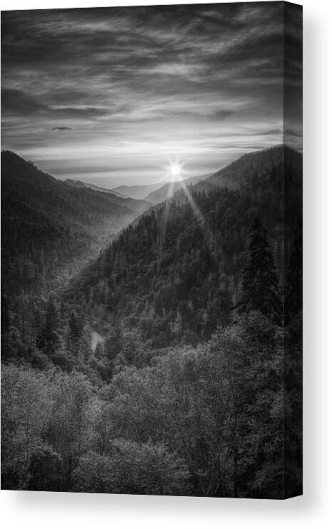 Smokies Canvas Print featuring the photograph Morton Overlook by Andrew Soundarajan