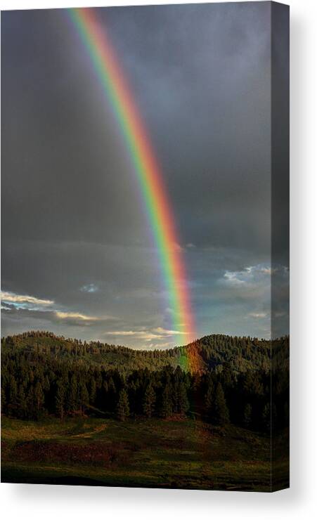 Mountain Rainbow Canvas Print featuring the photograph Mountain Rainbow by Mark Langford