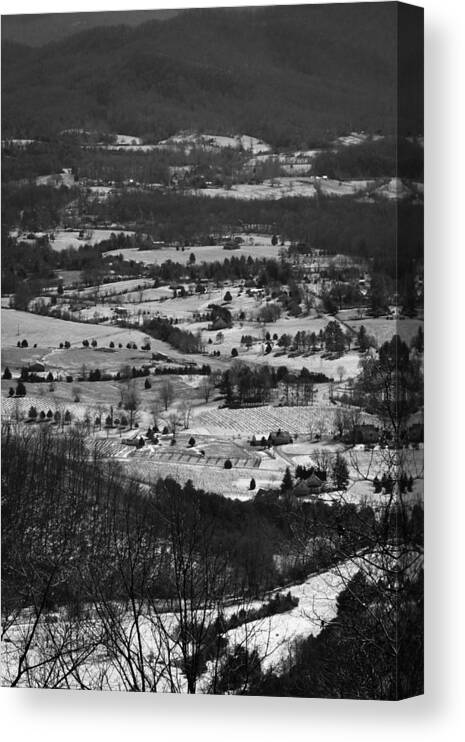 Snow Canvas Print featuring the photograph Mountain Snow by George Taylor