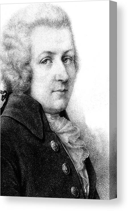 1700s Canvas Print featuring the photograph Mozart by Collection Abecasis