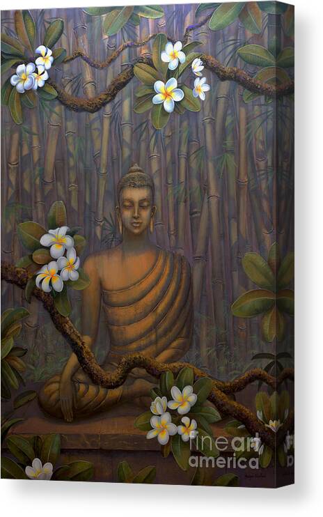 Buddha Paintings Canvas Print featuring the painting Nature of Buddha by Yuliya Glavnaya