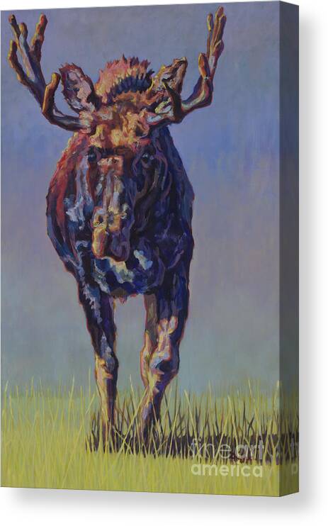 Moose Canvas Print featuring the painting Nelson by Patricia A Griffin