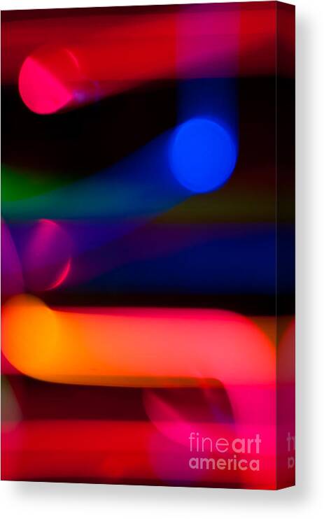 Neon Canvas Print featuring the photograph Neon Tubes II by Anthony Sacco