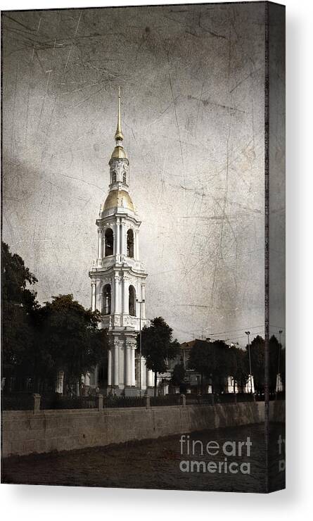 Nikolsky Cathedral Canvas Print featuring the photograph Nikolsky Cathedral by Elena Nosyreva