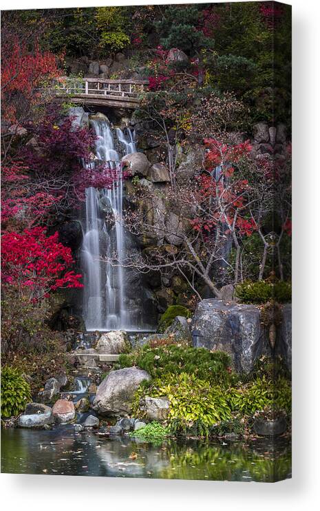 Waterfall Canvas Print featuring the photograph Nishi No Taki by Sebastian Musial