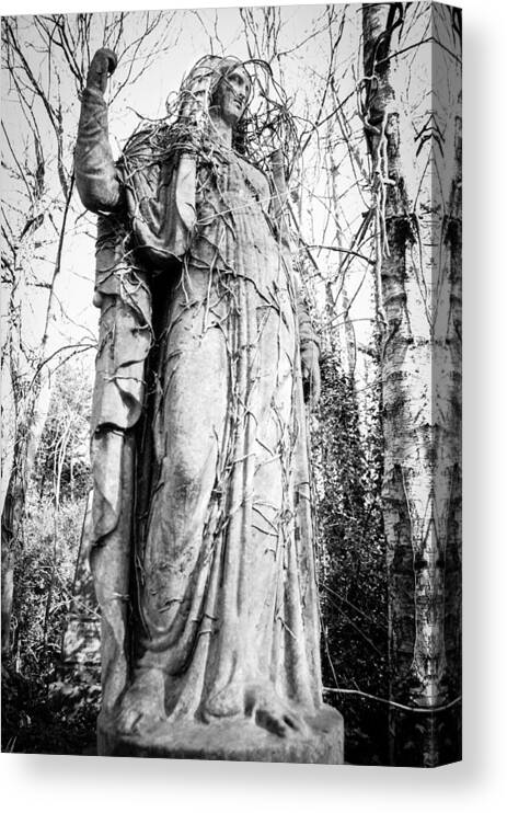 Cemetery Canvas Print featuring the photograph No Escape by Jazmin Corona
