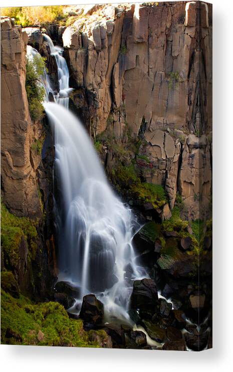 Colorado Canvas Print featuring the photograph North Clear Creek Falls by Lana Trussell