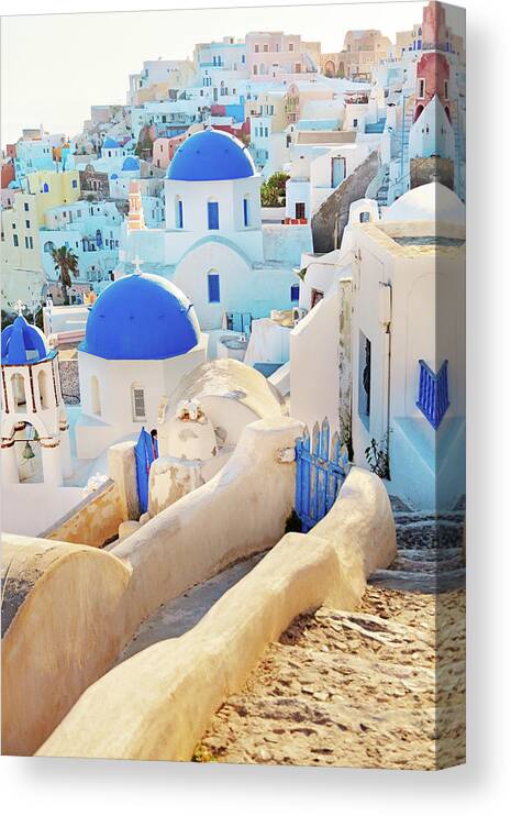 Saint George Church Canvas Print featuring the photograph Oia, Santorini by Ivanmateev