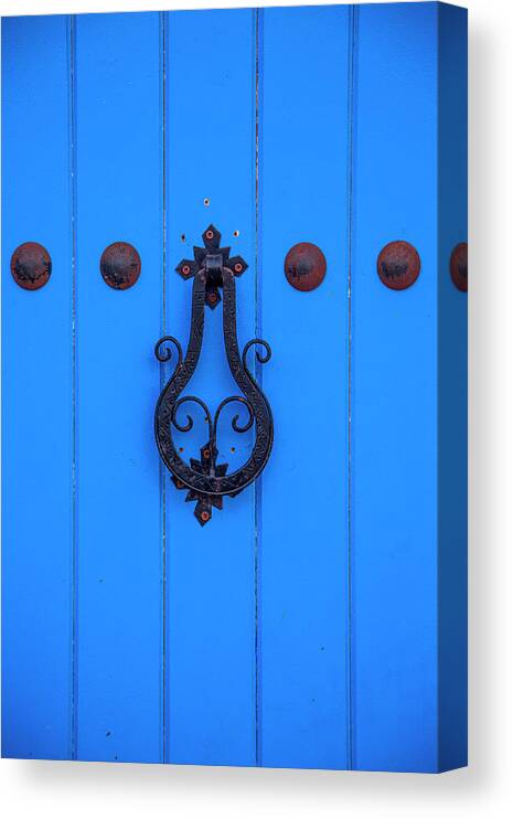 Mosque Canvas Print featuring the photograph Old Moroccan Door From Essaouira by Boggy22