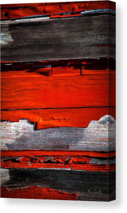 Abstract Canvas Print featuring the photograph Old Red Barn Three by Bob Orsillo