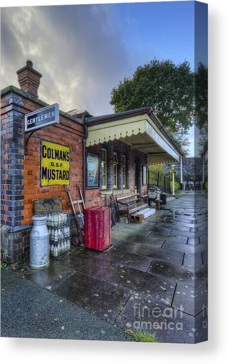 Station Canvas Print featuring the photograph Olde Station by Ian Mitchell