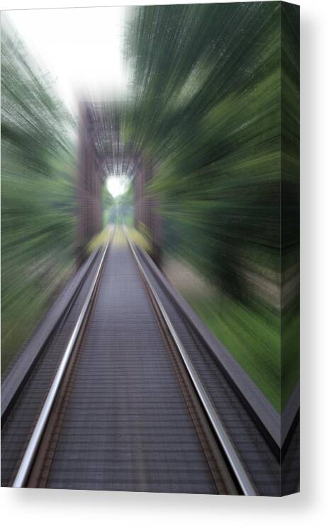 Tracks Canvas Print featuring the photograph On The Track by Bonfire Photography