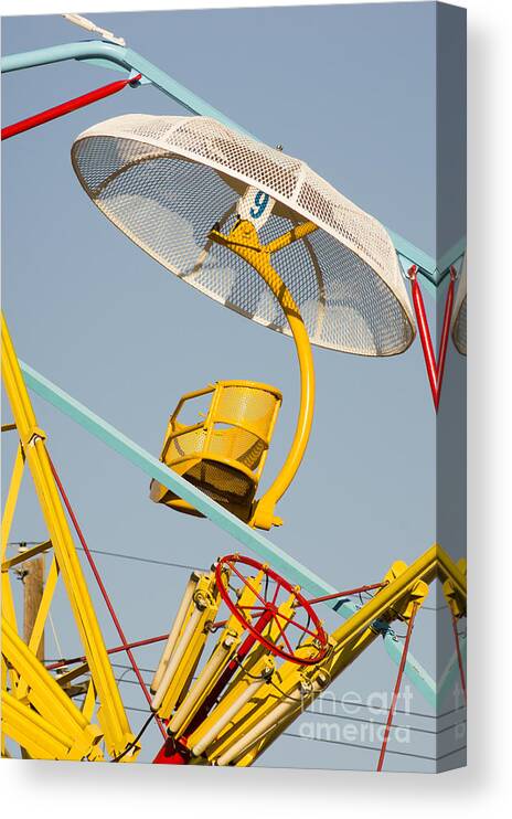 Carnival Ride Canvas Print featuring the photograph Parachute Carnival Ride by Imagery by Charly