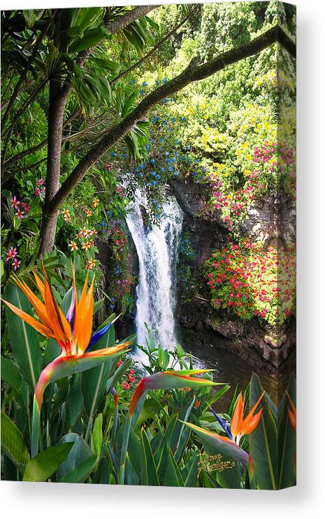 Paradise Falls Canvas Print featuring the photograph Paradise Falls by Doug Kreuger