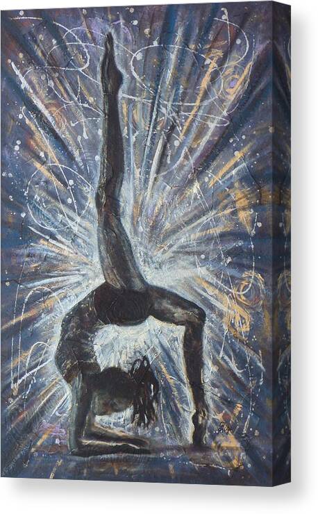 Gymnastics Canvas Print featuring the mixed media Passion by Gigi Dequanne