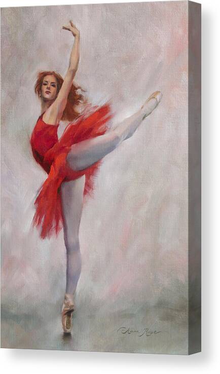 Passion Canvas Print featuring the painting Passion in Red by Anna Rose Bain