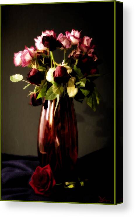 Flowers Canvas Print featuring the photograph Past Their Prime by Peggy Dietz