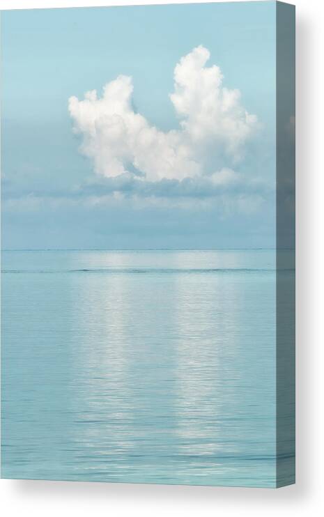 Jamaica Canvas Print featuring the photograph Peaceful Reflections of Clouds by Gary Slawsky