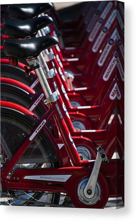 Activity Canvas Print featuring the photograph Pedal Power by Christi Kraft