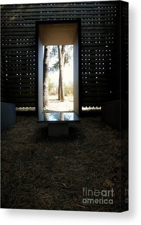 Shed Canvas Print featuring the photograph PeekAThru by Jacqueline Athmann